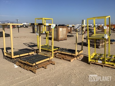 (5) Assorted Battery Roller Stands