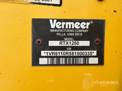 2008 Vermeer RTX1250 Tracked محراث كابل الخنادق