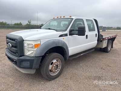 2012 Ford F-550 XL 4x4 Crew Cab Flatbed Truck