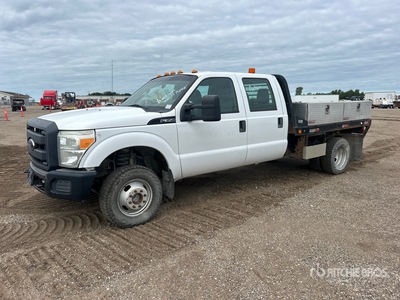 2012 Ford F-350 XL 4x4 Crew Cab Camión Caja Abierta