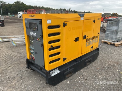 2016 Sdmo R66C3 60 kVA Skid-Mounted Zestaw prądotwórczy