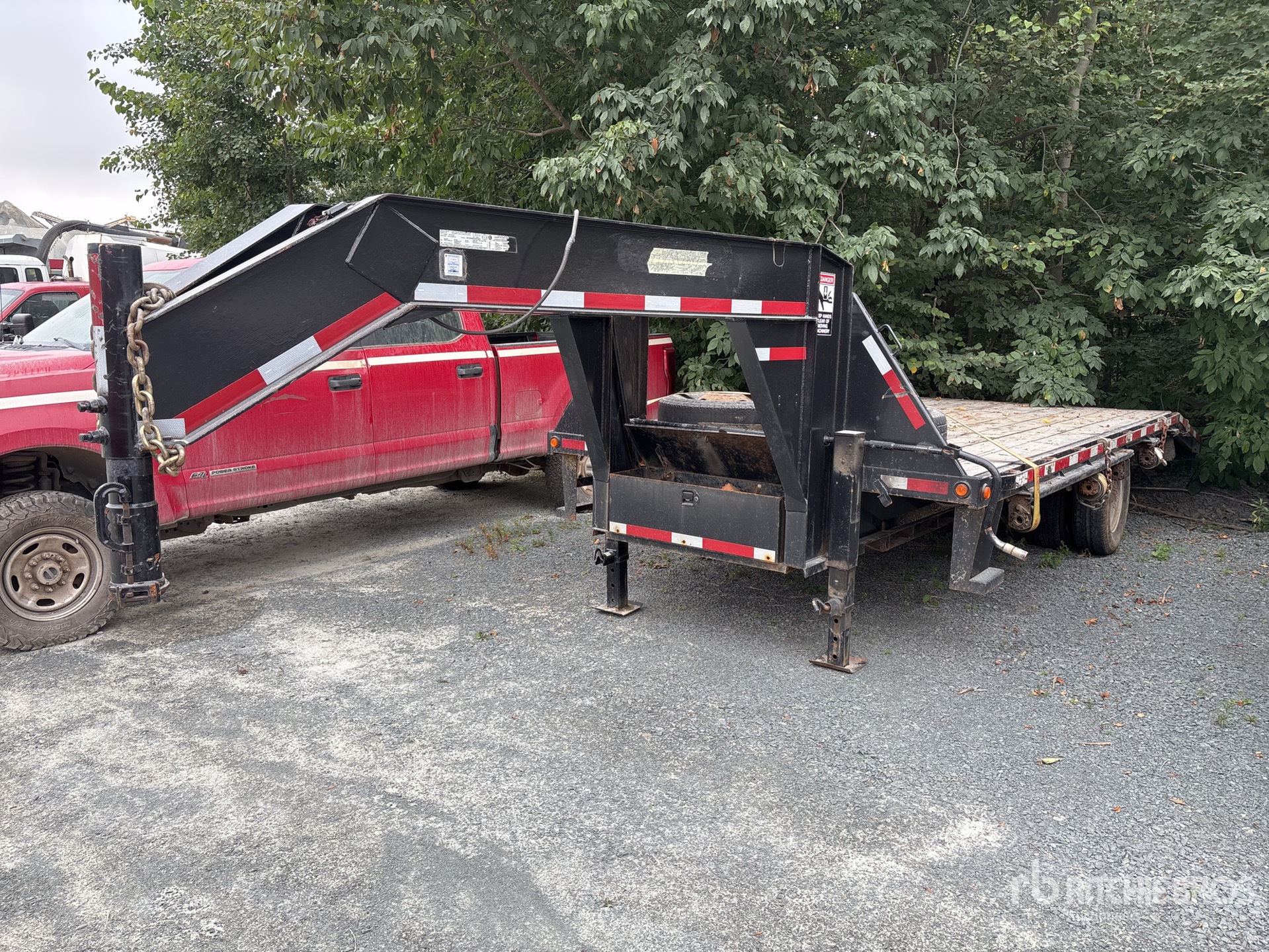 2012 Canada Trailers GNFT20-20KD 20000 lb 20 ft T/A Gooseneck Equipment Trailer (Inoperable)