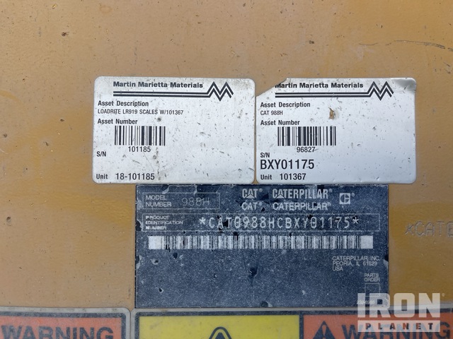 CARGADOR FRONTAL 2007 CATERPILLAR 988H