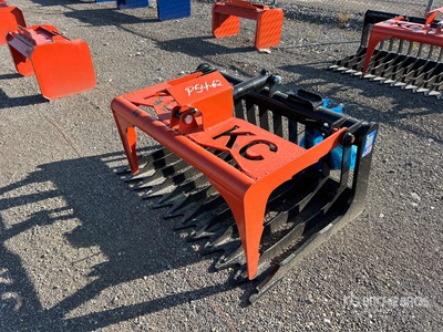 2025 Kit Containers QT-SG-S48 48 in Skeleton Skid Steer Grapple Bucket
