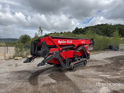 2017 Platform Basket Spider 33.15 Crawler Nacelle Araignee Spider Telescopic Boom Lift