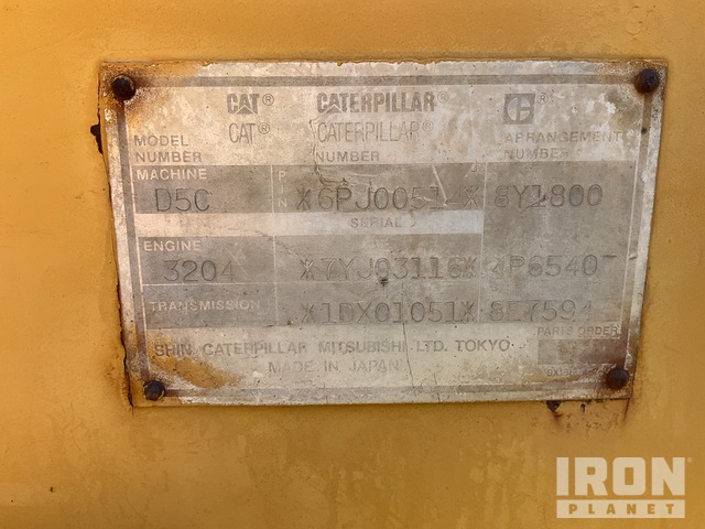 TOPADOR FRONTAL 1993 CATERPILLAR D5