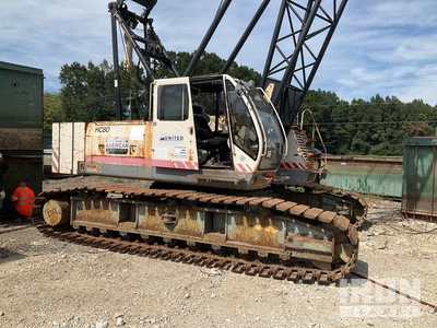 American HC80 80 ton Grue sur chenilles à flèche à treillis