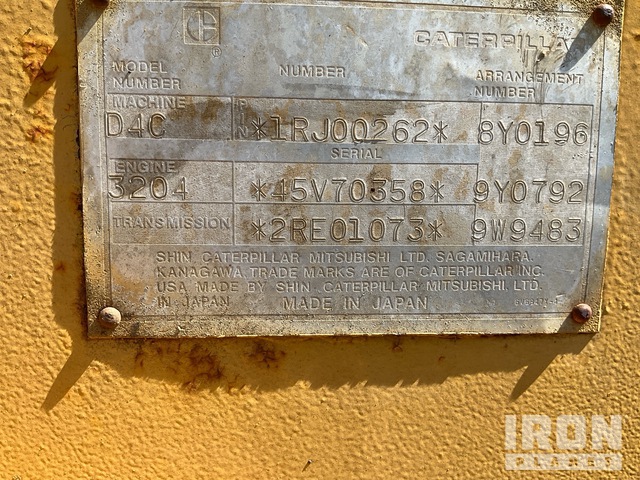 TOPADOR FRONTAL 1988 CATERPILLAR D4C