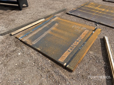 Quantity of (2) 2025 Kit Containers 66 in x 59 in (.75 in Thick) Steel Plates