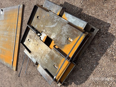 2025 Kit Containers QT-F-BLANK Montageplatte für Kompaktlader-Anbaugerät