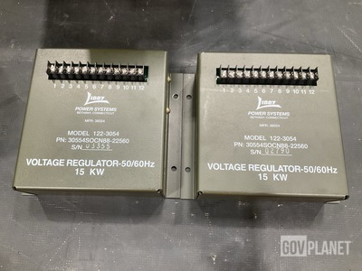 (2) Libby Power Systems 122-3054 Voltage Regulators