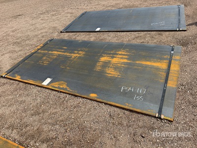 Quantity of (2) 2025 Kit Containers 60 in x 120 in (.5 in Thick) Steel Plates