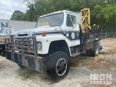 Mobile Drill B-31 on 1981 International Harvester 1854 4x4 Drill Truck