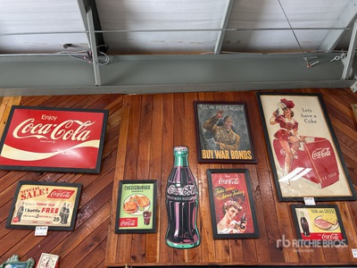 Quantity of Coca Cola Advertisement Signs