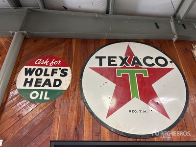 Quantity of (2) Gas & Oil Signs