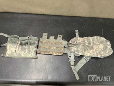 (89) Bandoleer Ammunition Pouches, (38) Waist Packs & Assorted Items