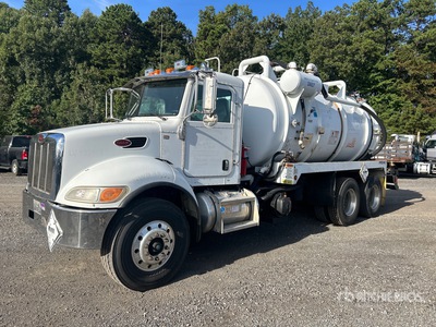 2012 Presvac Systems on 2013 Peterbilt 348 6x4 Vacuum Tanker Truck (Inoperable)
