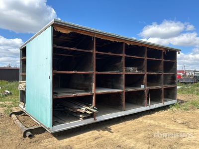 24 ft x 12 ft Skid-Mounted Storage Shed