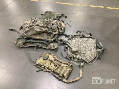 (68) Hydration System Carriers, (4) Large Field Packs & (5) Assault Packs