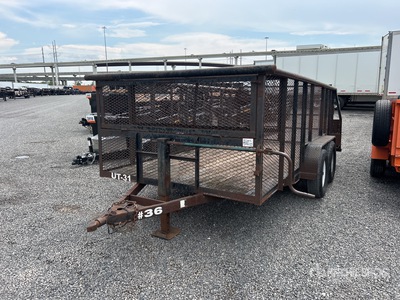 2014 Lone Wolf 14X837K 14 ft T/A Landscape Trailer