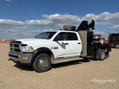 2017 Hiab 077-BS-3 CLX 3350 kg Knuckle Boom on 2017 Ram 5500 SLT 4x4 Crew Cab Kranwägen