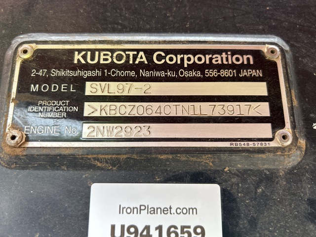 MINI CARGADOR SOBRE ORUGAS 2023 KUBOTA SVL972C