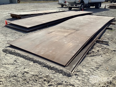 (3) 29’ x 7' x 1.25”, (1) 20’ x 5' 1”x1” & (7) 24’x 8' x 5/16” Metal Plates