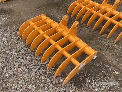 2025 GIYI 44 in Excavator Rake - Fits Cat 305 (Unused)