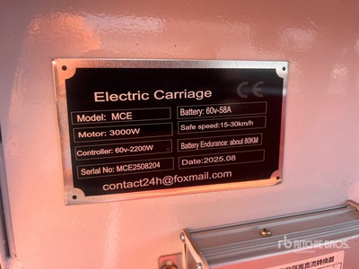 2025 SDLOOL SL-MCE Electric Chariot (Unused)