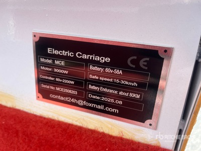 2025 SDLOOL SL-MCE Electric Chariot (Unused)