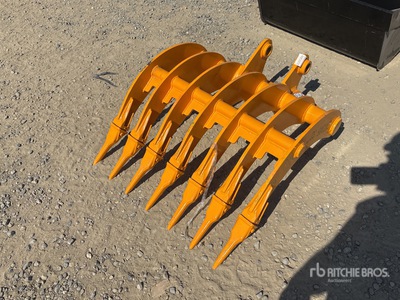 2025 GIYI GY-BK 32 in Excavator Rake - Fits Cat 305 (Unused)
