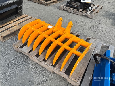 2025 GIYI 44 in Excavator Rake - Fits Cat 305 (Unused)