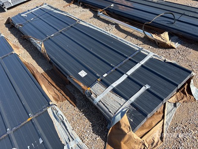 Quantity of (100) 2025 SKLP SKL50 12 ft Steel Panels (Unused)
