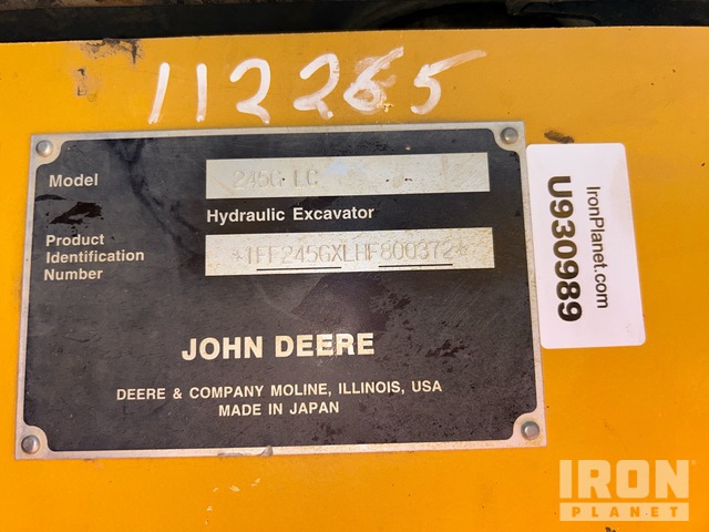 EXCAVADORA 2017 JOHN DEERE 245G