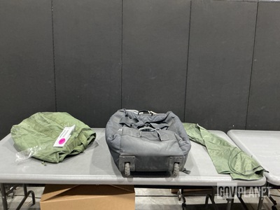 (48) Clothing Bags, (16) Duffel Bags, (14) Flyers Kit Bags & Assorted Items