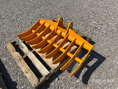 2025 GIYI 44 in Excavator Rake - Fits Cat 305 (Unused)