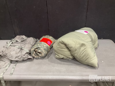 (31) Sleeping Bags, (16) Wet Weather Poncho Liners & Assorted Items