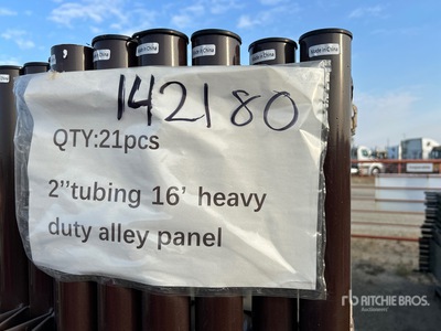 Quantity of (21) 2025 BYT HDALYPNL16 16 ft Alley Livestock Panel (Unused)