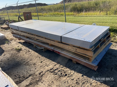 Quantity of 48 in x 14 ft Aluminum Checker Plate