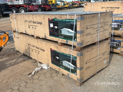 39 ft x 39 ft Metal Garage  هيكل محمول