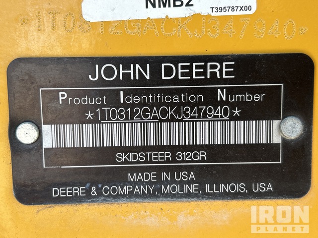 MINI CARGADOR SOBRE RUEDAS 2019 JOHN DEERE STEER