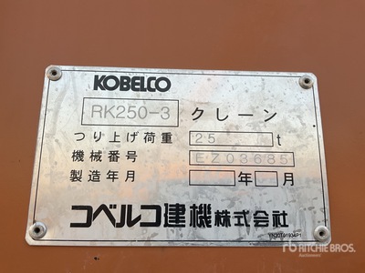 1996 Kobelco RK250-3 25 ton 4x4x4 Rough Terrain Crane