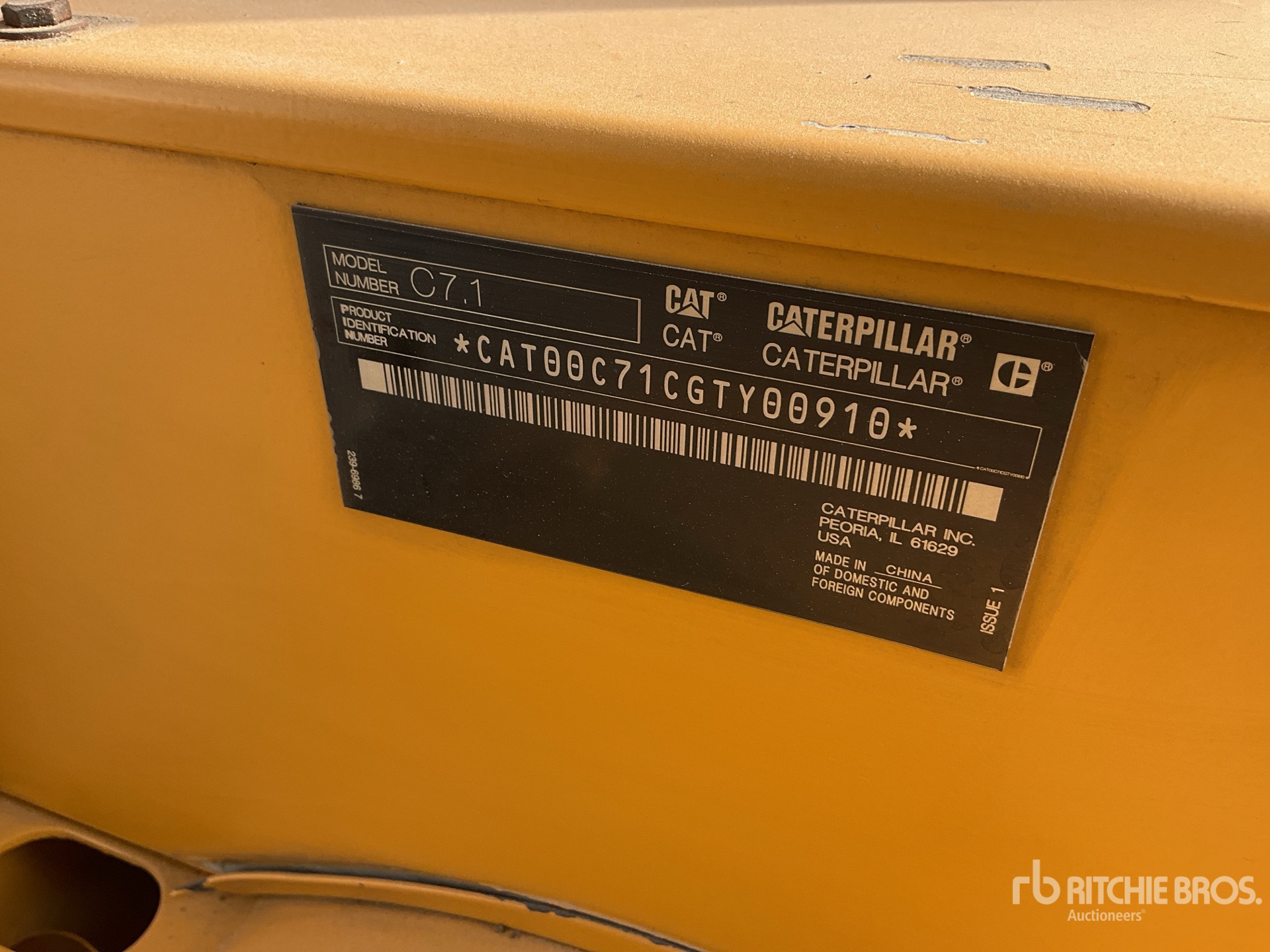 2018 Cat DE150E0 135 kVA Skid-Mounted Generator Set