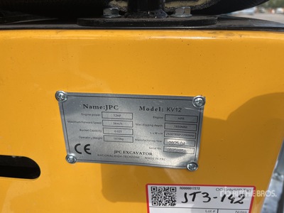 2025 JPC KV12 Mini-pelle