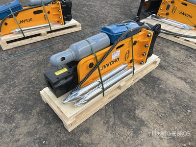 2025 JW JW680 Q/C Hydraulic Breaker - Fits 5 - 7 ton (Unused)