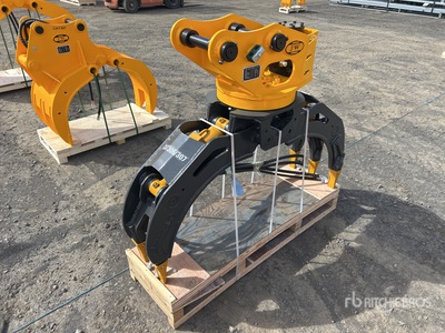 2025 JW JW04G Q/C Rotating Grappin de pelleteuse - Fits 4 - 8 ton (Unused)
