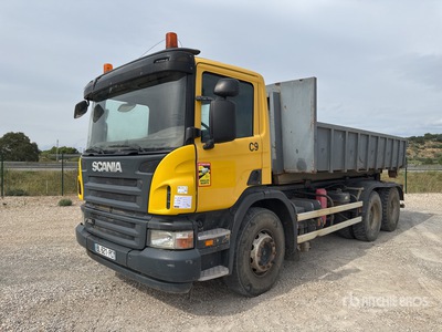 2008 Scania P380 6x4 Camion Amplirol 6x4 Camión rodante