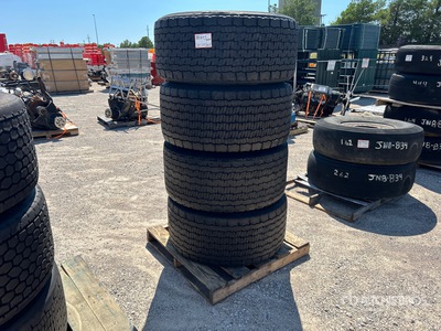 Quantity of (4) Michelin 445/50R22.5 Tires