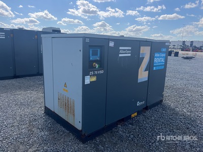 2015 Atlas Copco ZS75VCAG Electric Air Compressor