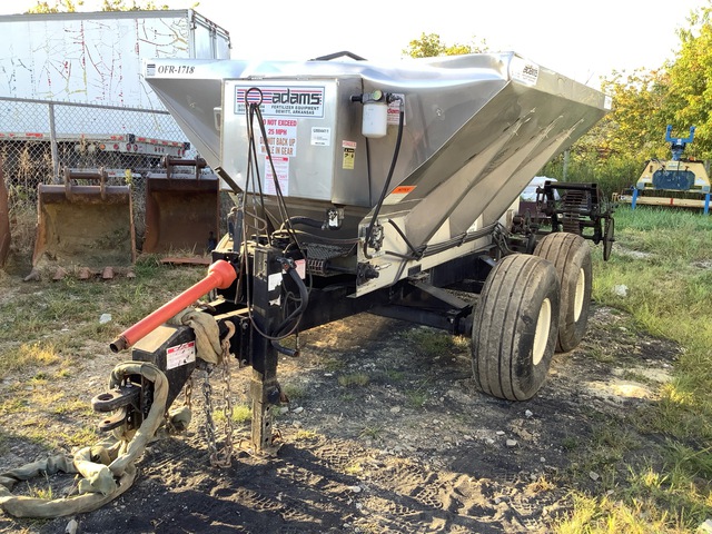 2017 Adams HLS-6-4W Tow-Behind Granular Hydraulic Lime Fertilizer Applicator